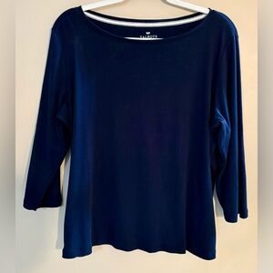 Talbots 1X EUC 3/4 Sleeve Pima Cotton Tee